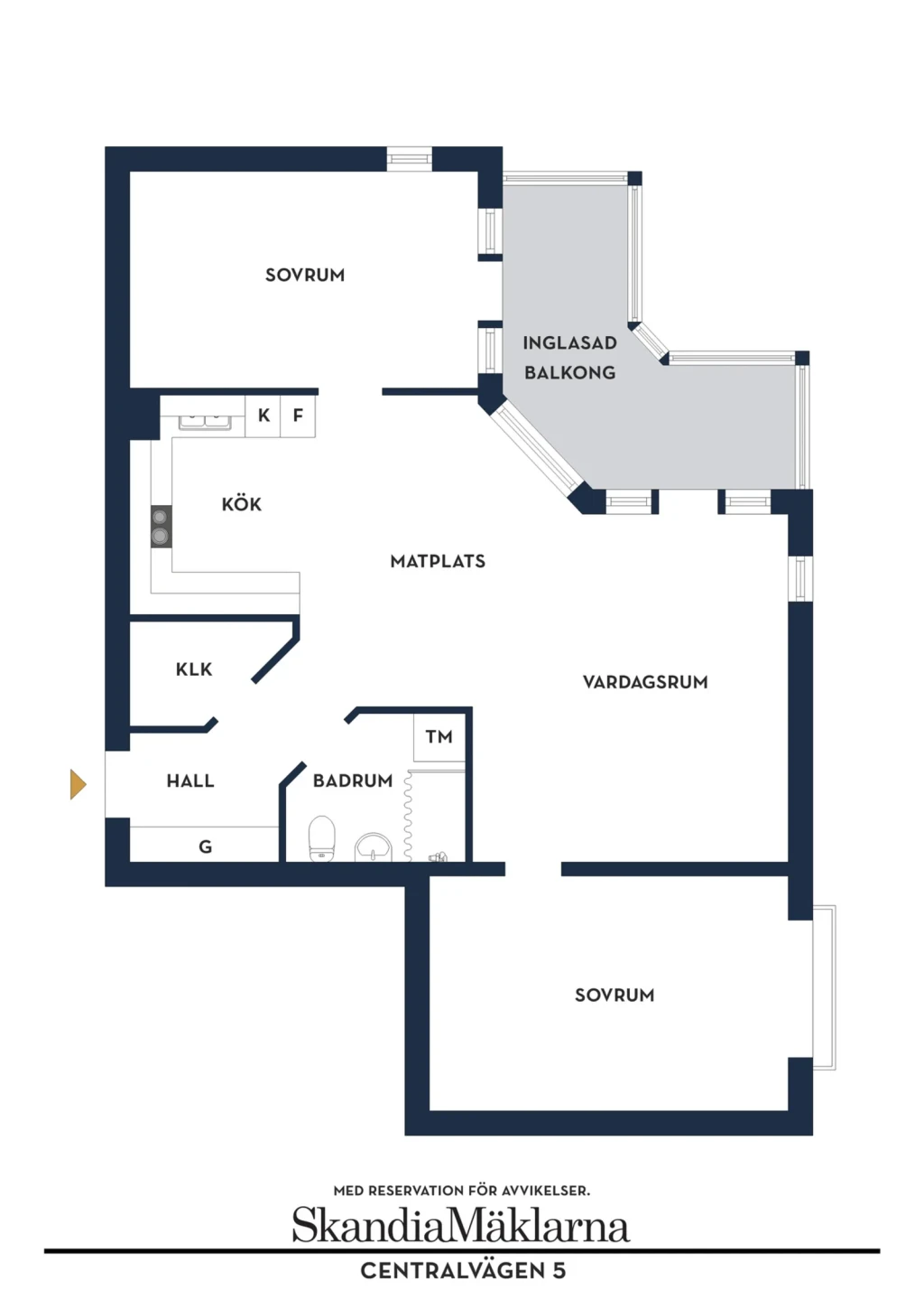 Planritning, Centralvägen 5