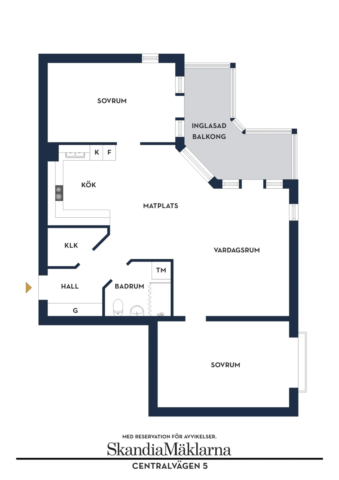 Planritning, Centralvägen 5
