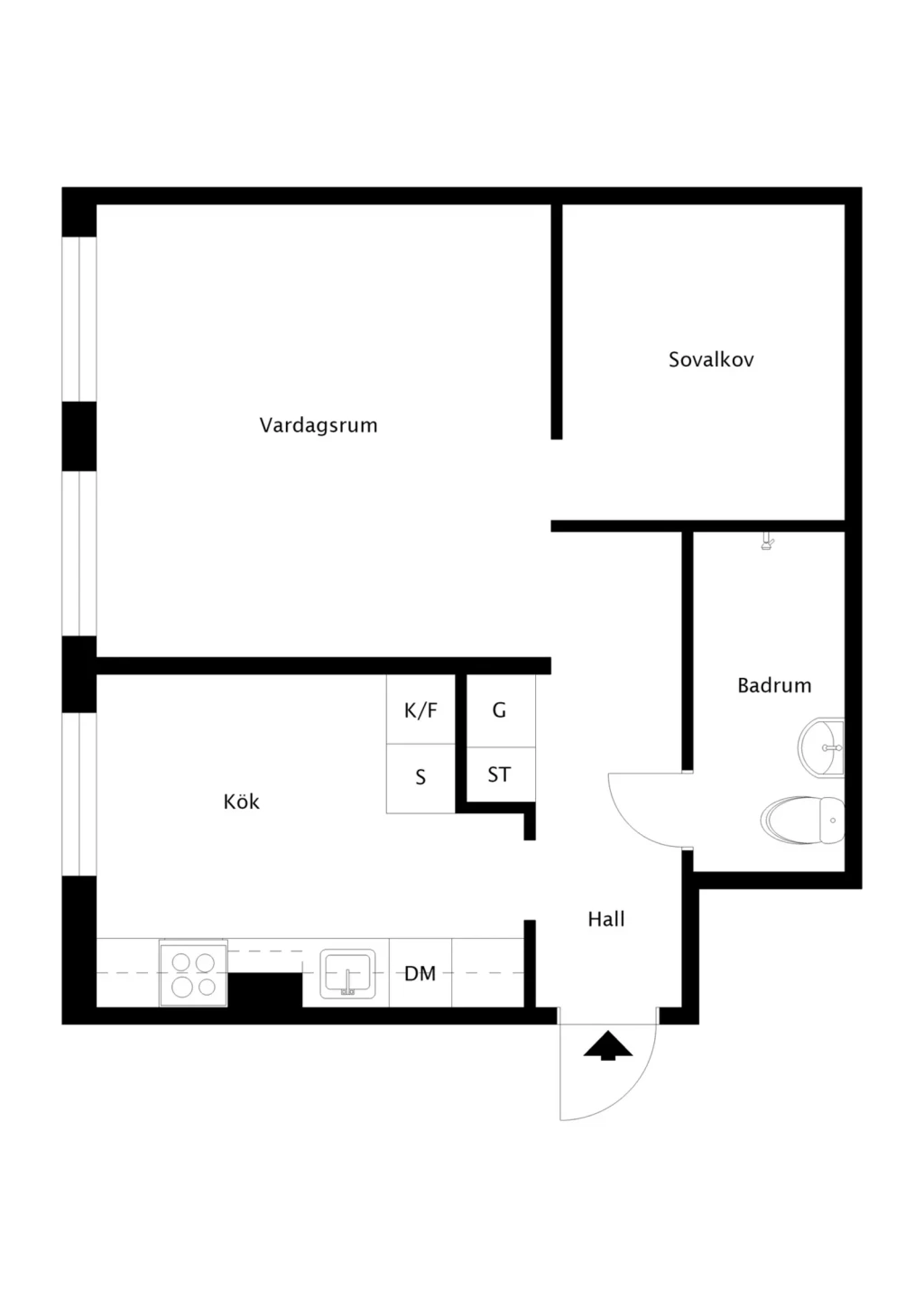 Planritning, Sköndalsvägen 124