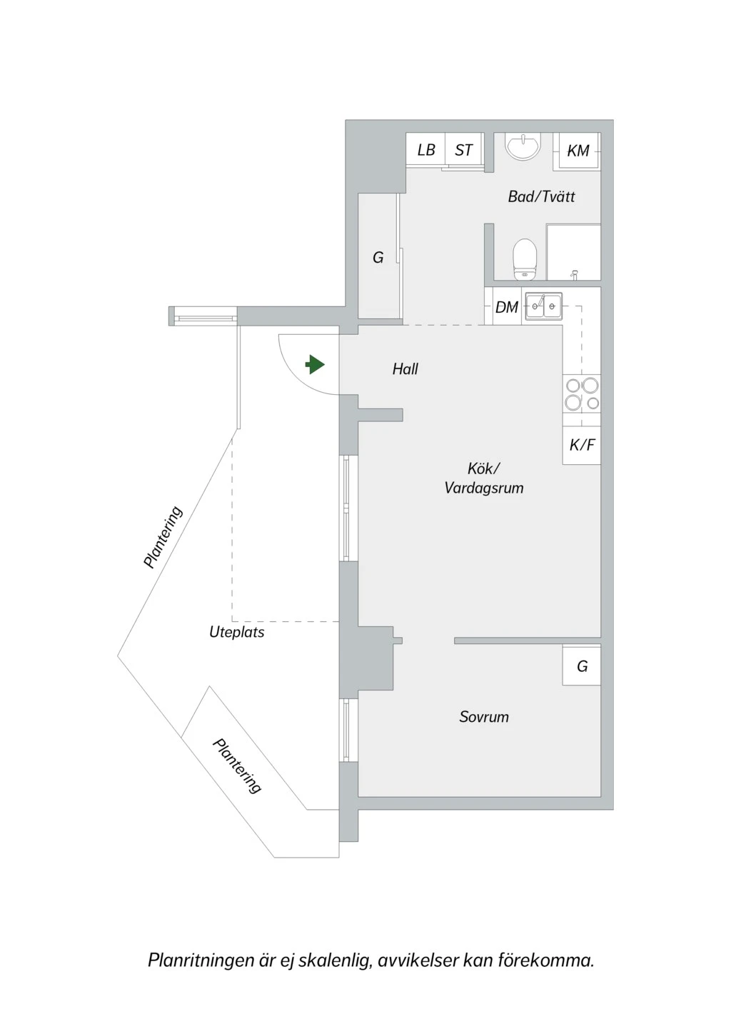 Planritning, Sjöviksbacken 22