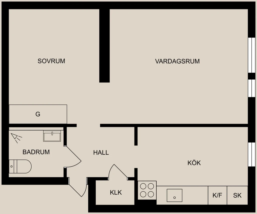 Planritning, S:t Olofsgatan 40