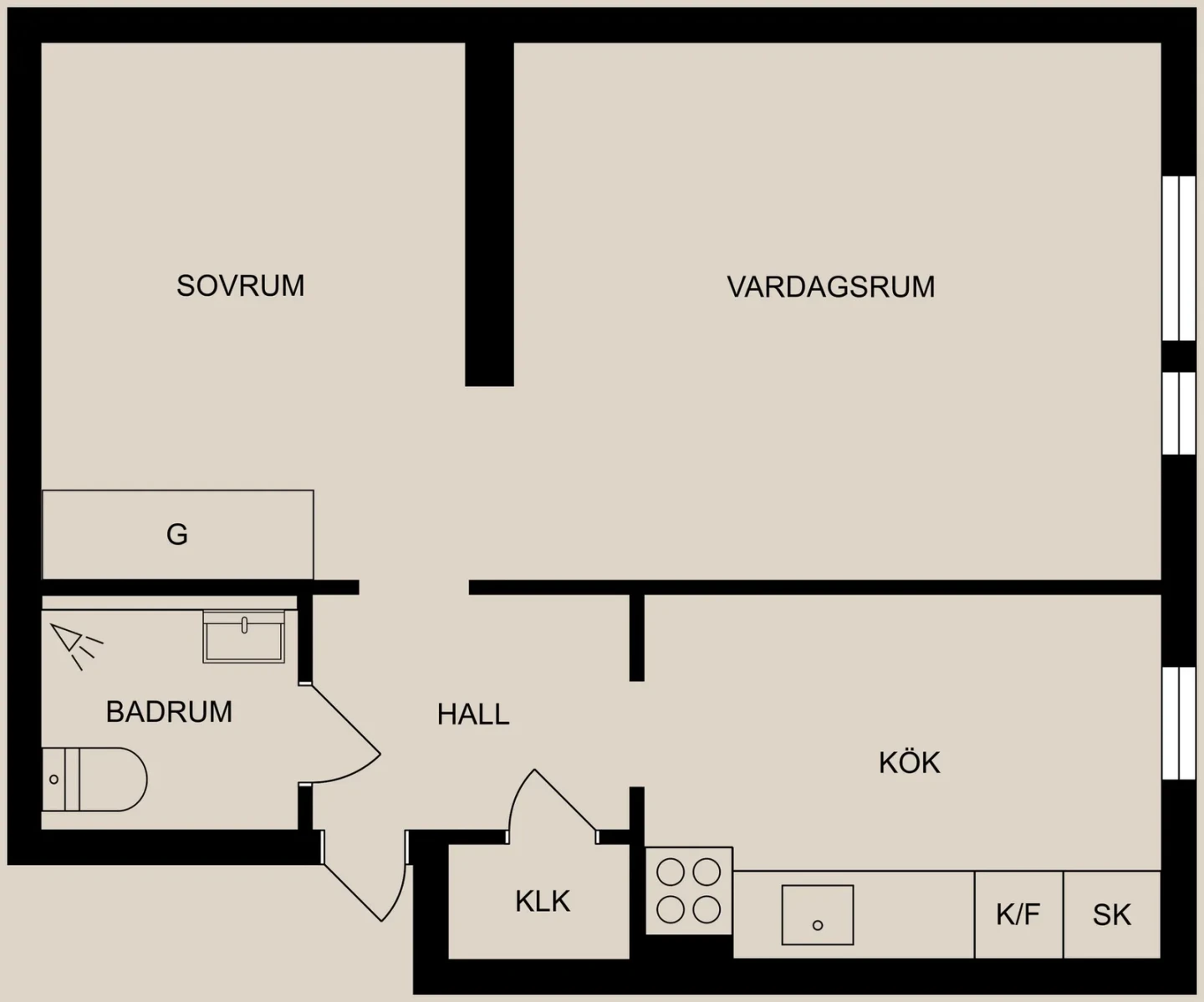 Planritning, S:t Olofsgatan 40