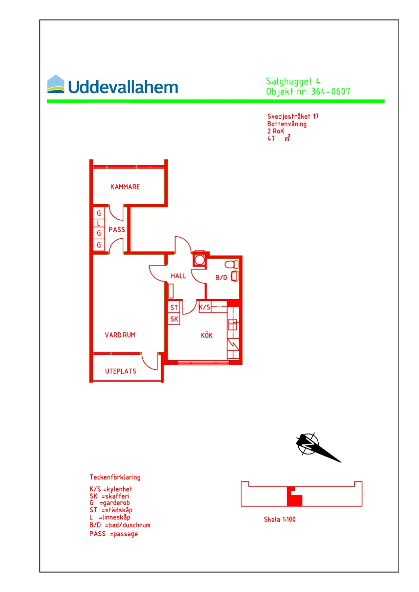 Planritning, Svedjestråket 17