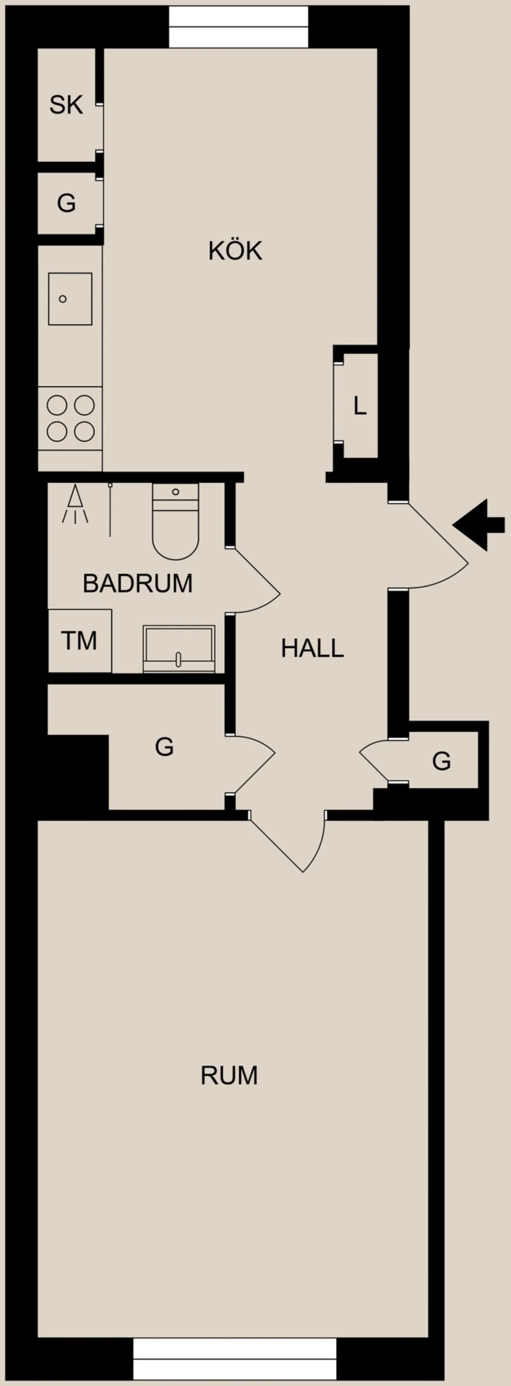 Planritning, Östra Promenaden 45A