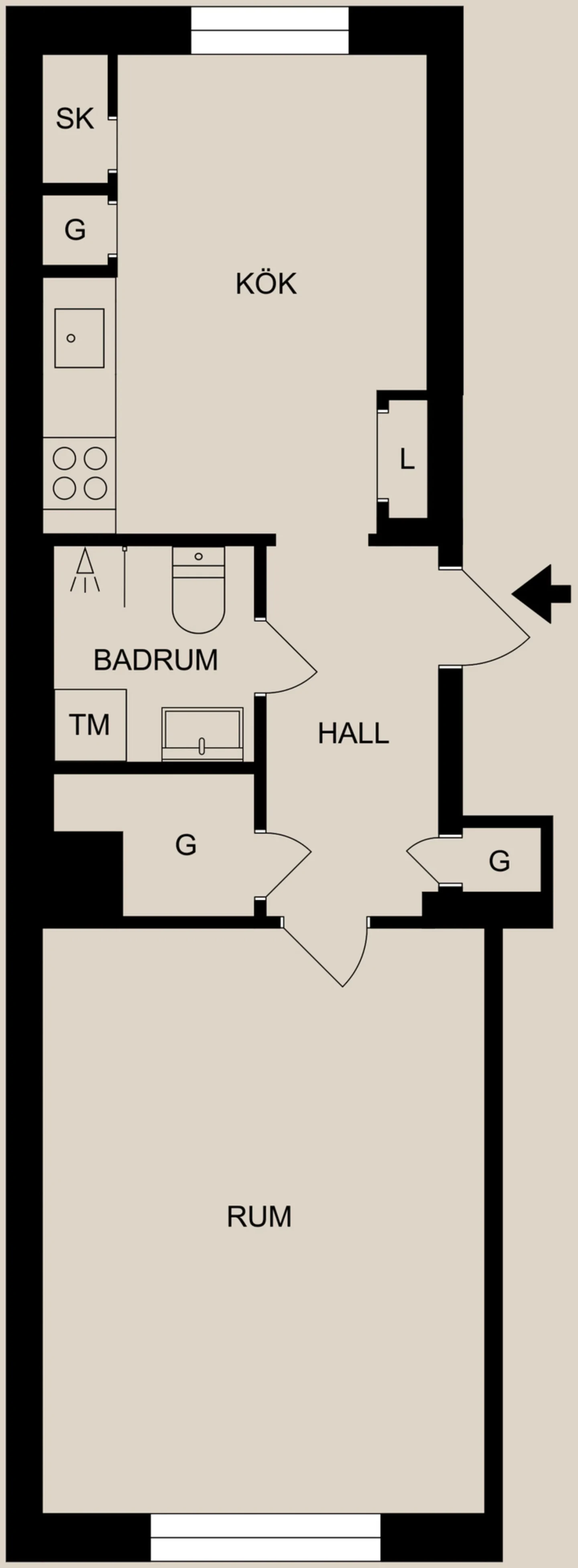 Planritning, Östra Promenaden 45A