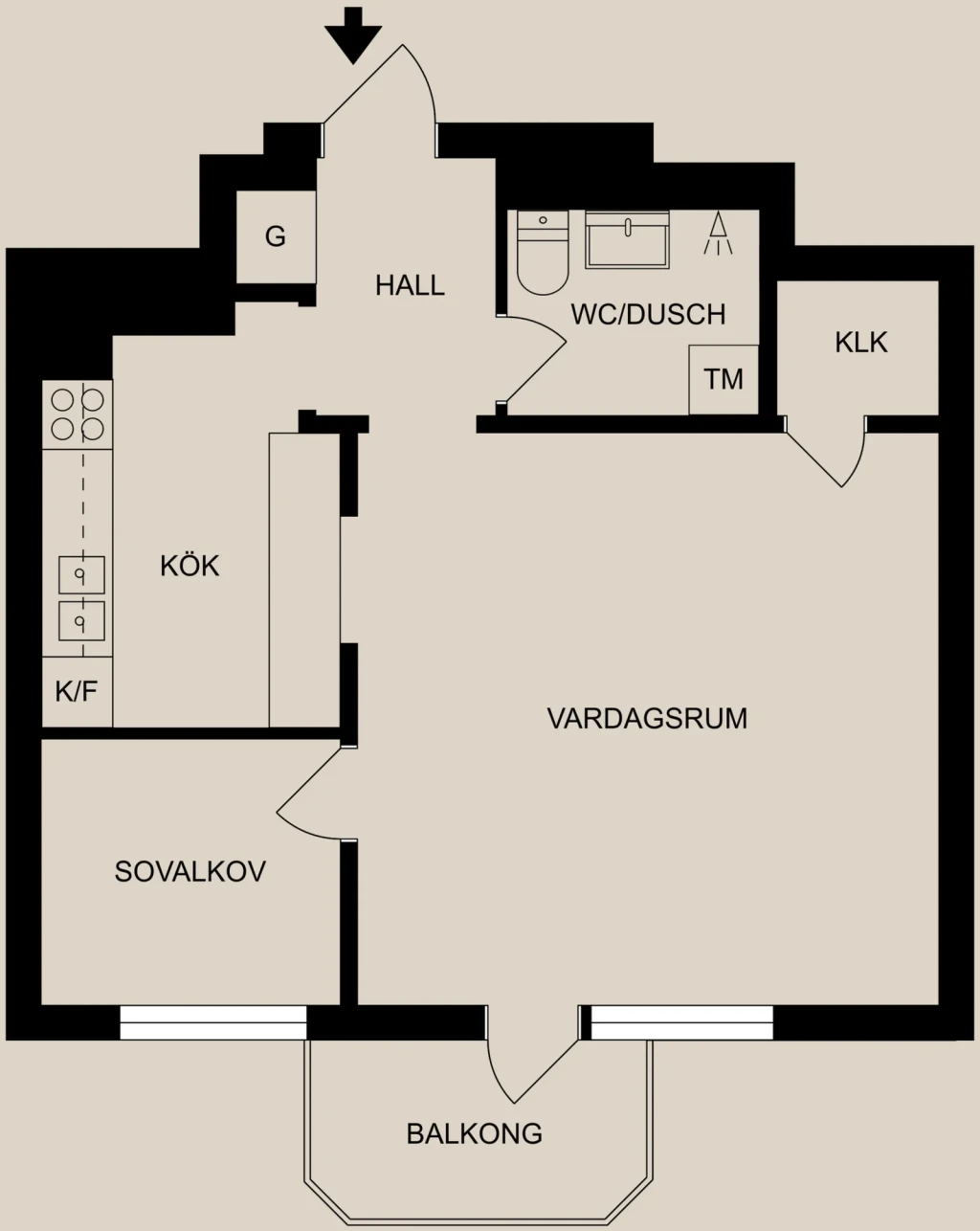 Planritning, Lindövägen 42A