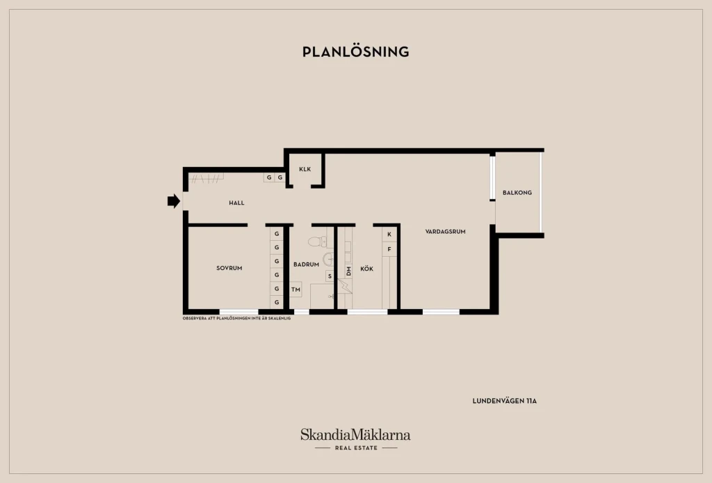 Planritning, Lundenvägen 11A