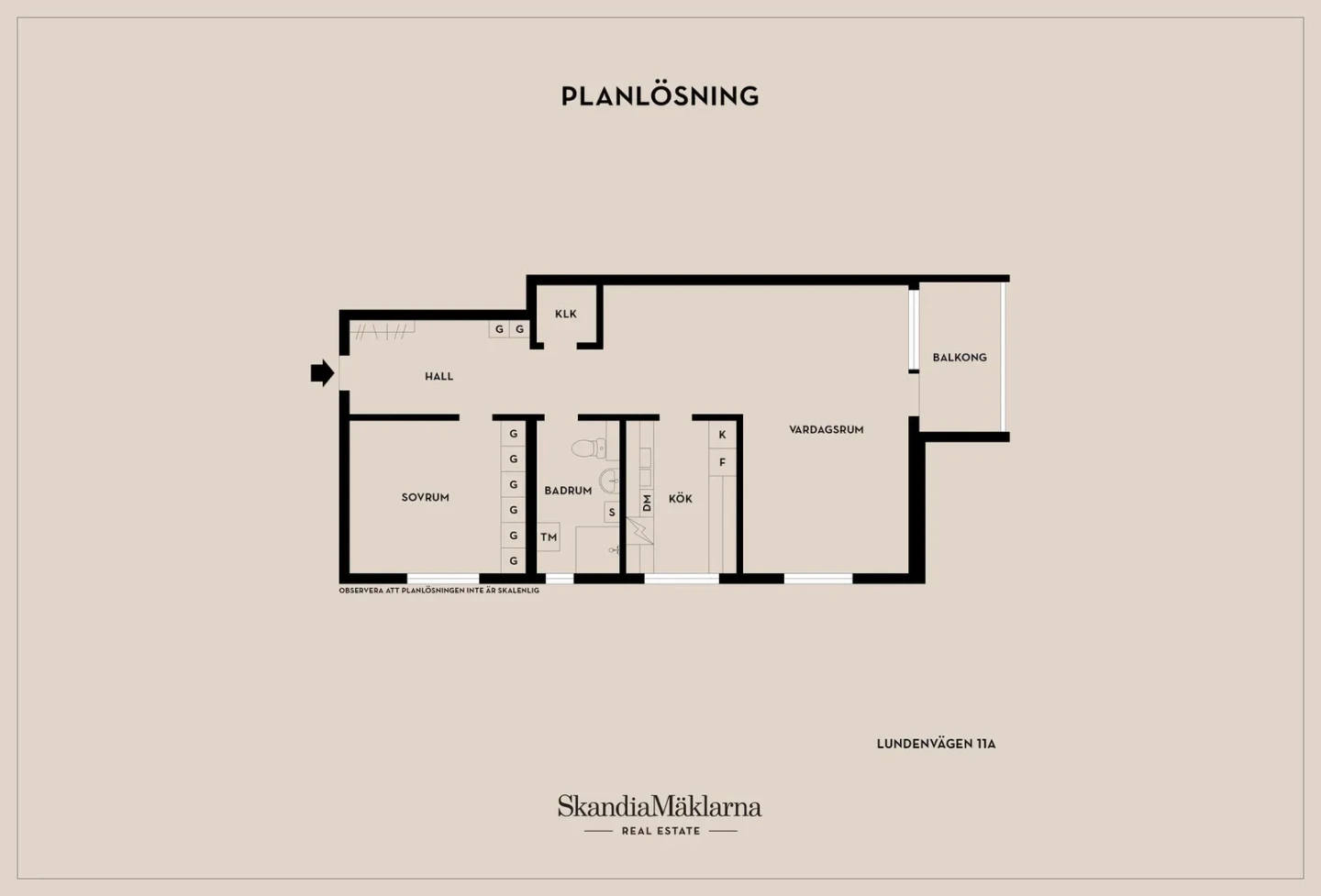 Planritning, Lundenvägen 11A
