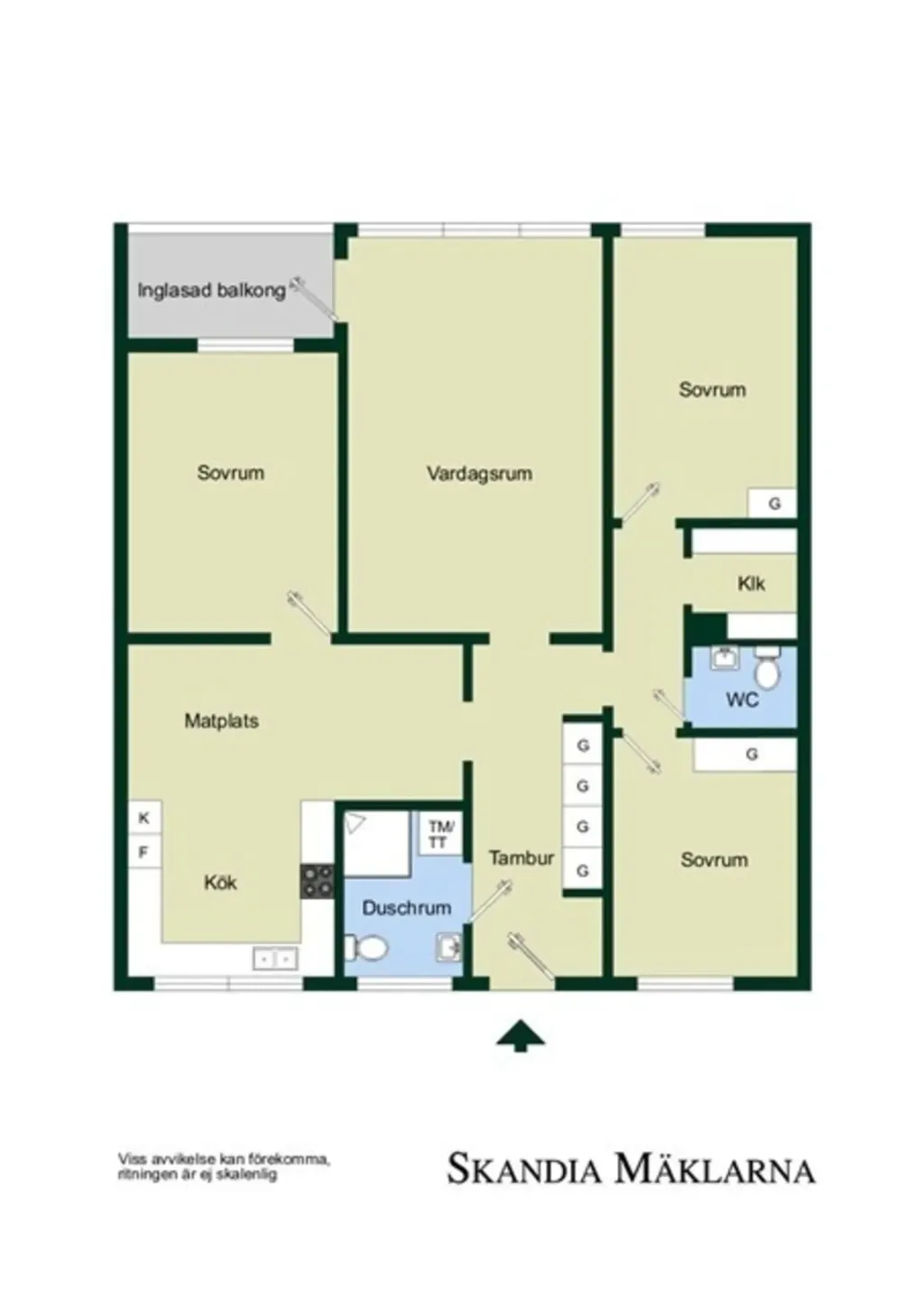Bostadsrätt med 4 rum på Cederflychts gata 13 i Göteborg, bild 2 av 2