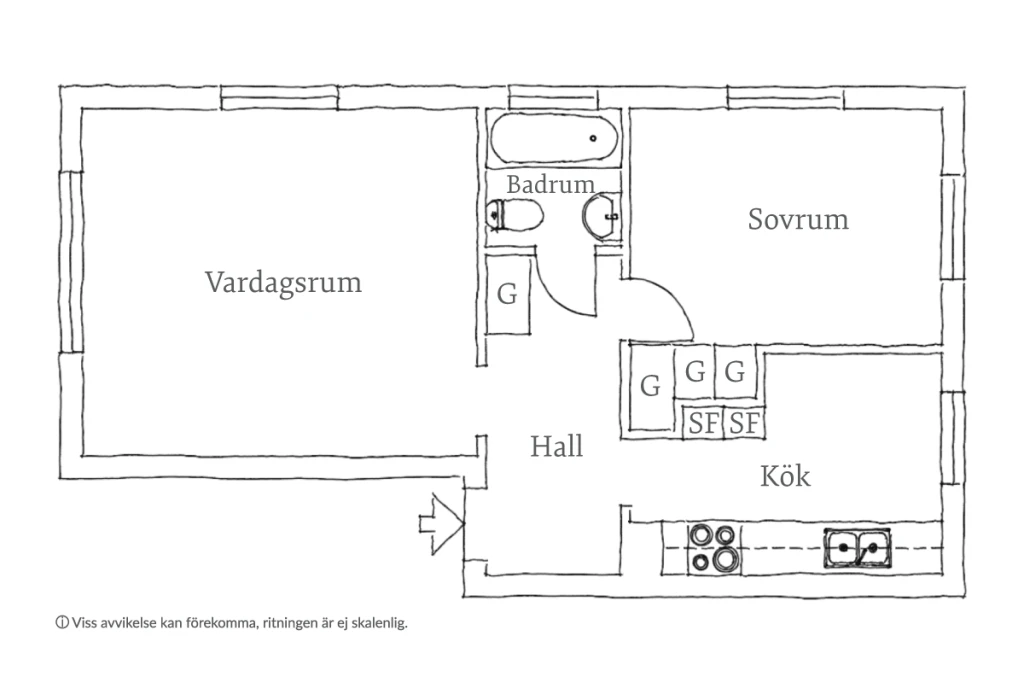 Planritning, Kabbeleksgatan 5G