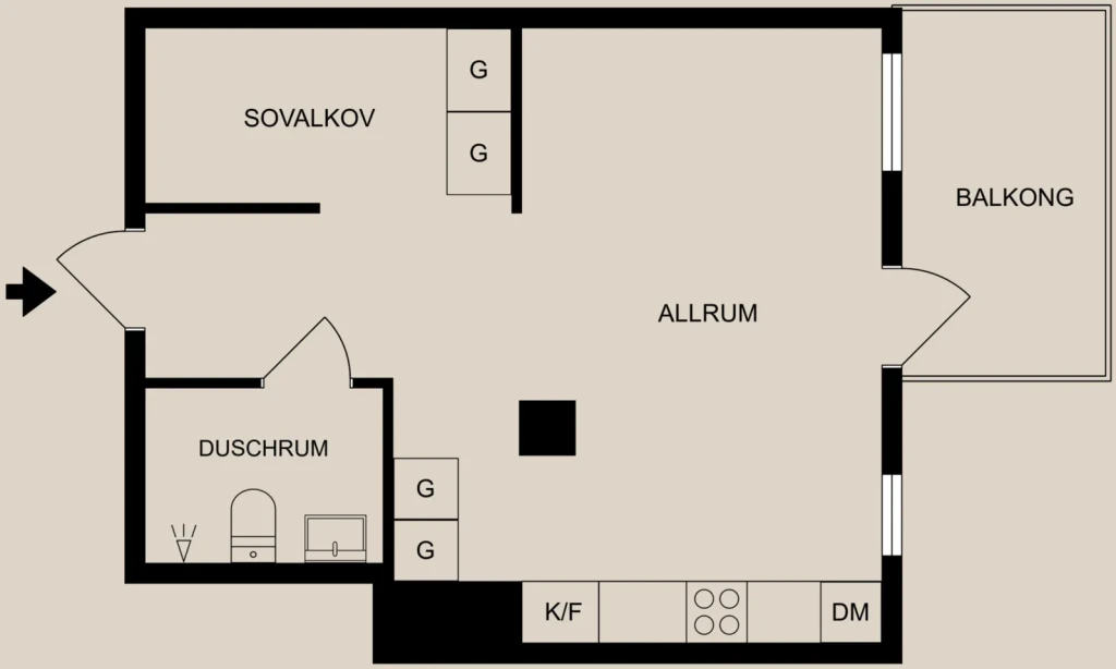 Planritning, Rösgången 6