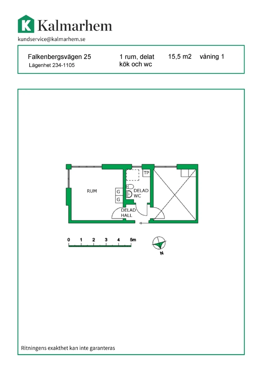 Planritning, Falkenbergsvägen 25