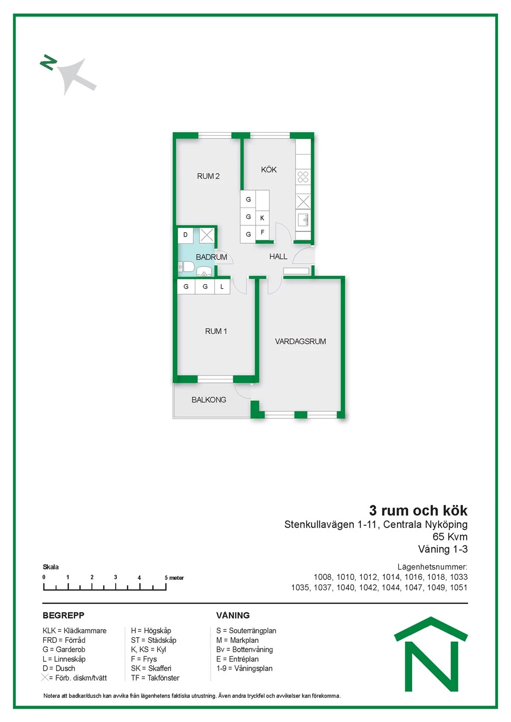 Planritning, Stenkullavägen 9