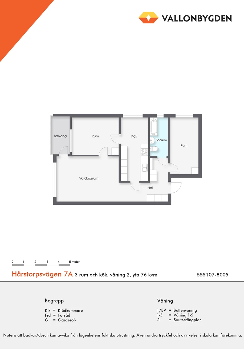 Planritning, Hårstorpsvägen 7A