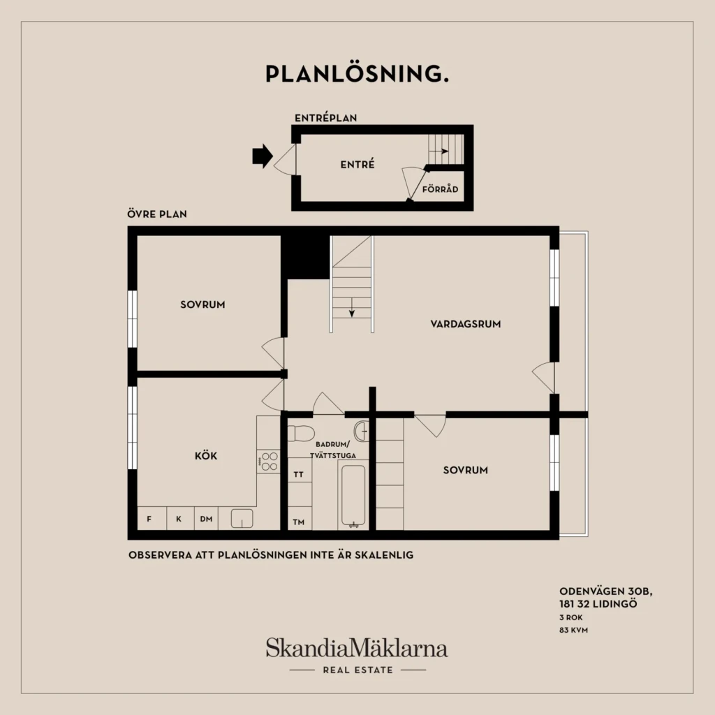 Planritning, Odenvägen 30B
