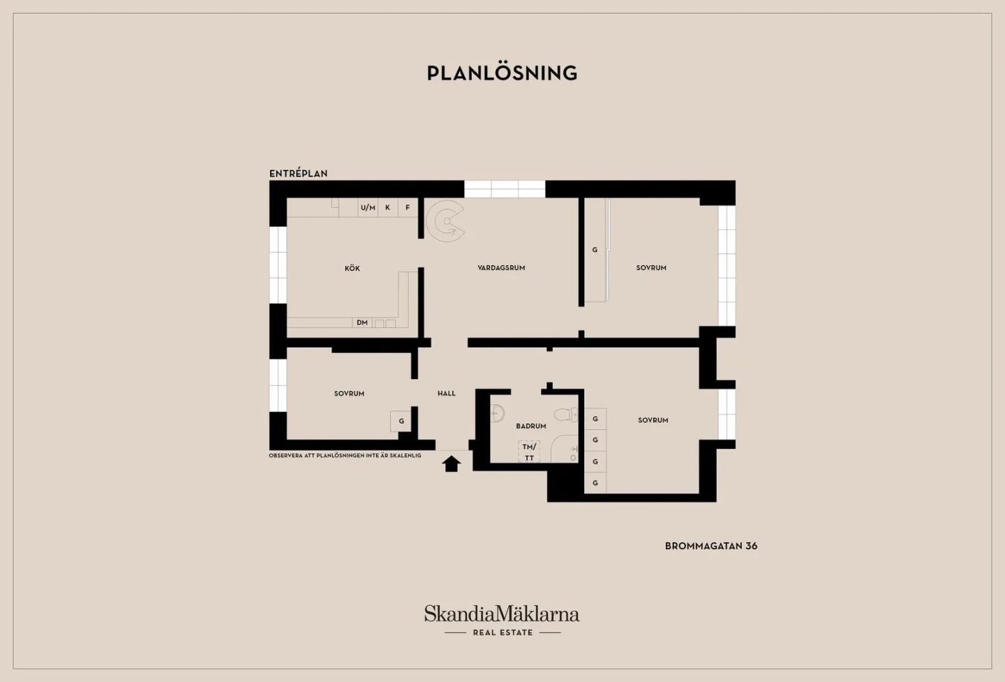 Planritning, Brommagatan 36
