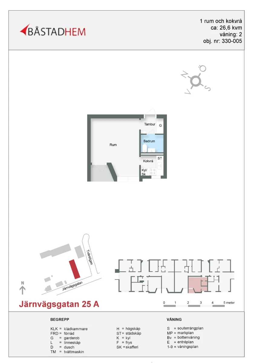 Planritning, Järnvägsgatan 25A