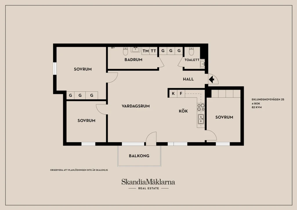 Planritning, Eklundshovsvägen 25