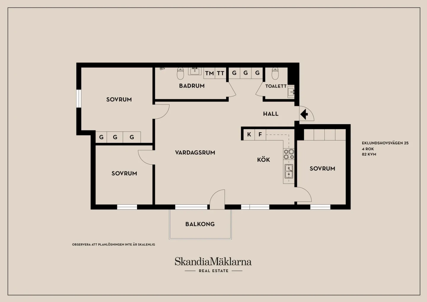 Planritning, Eklundshovsvägen 25