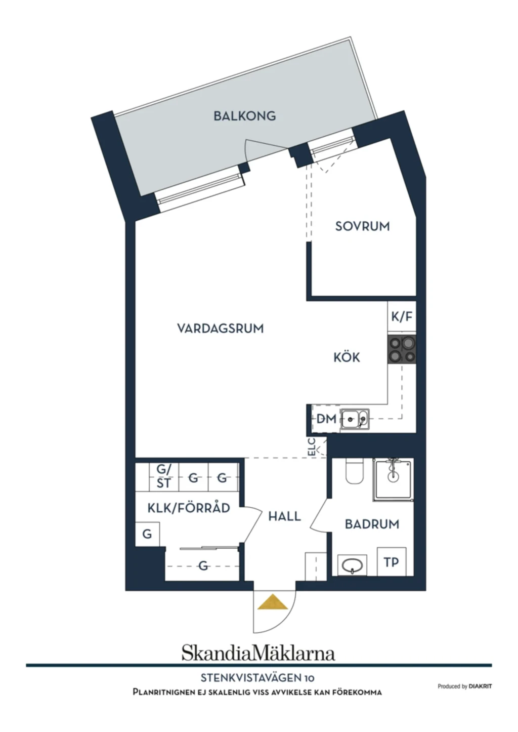 Planritning, Stenkvistavägen 10