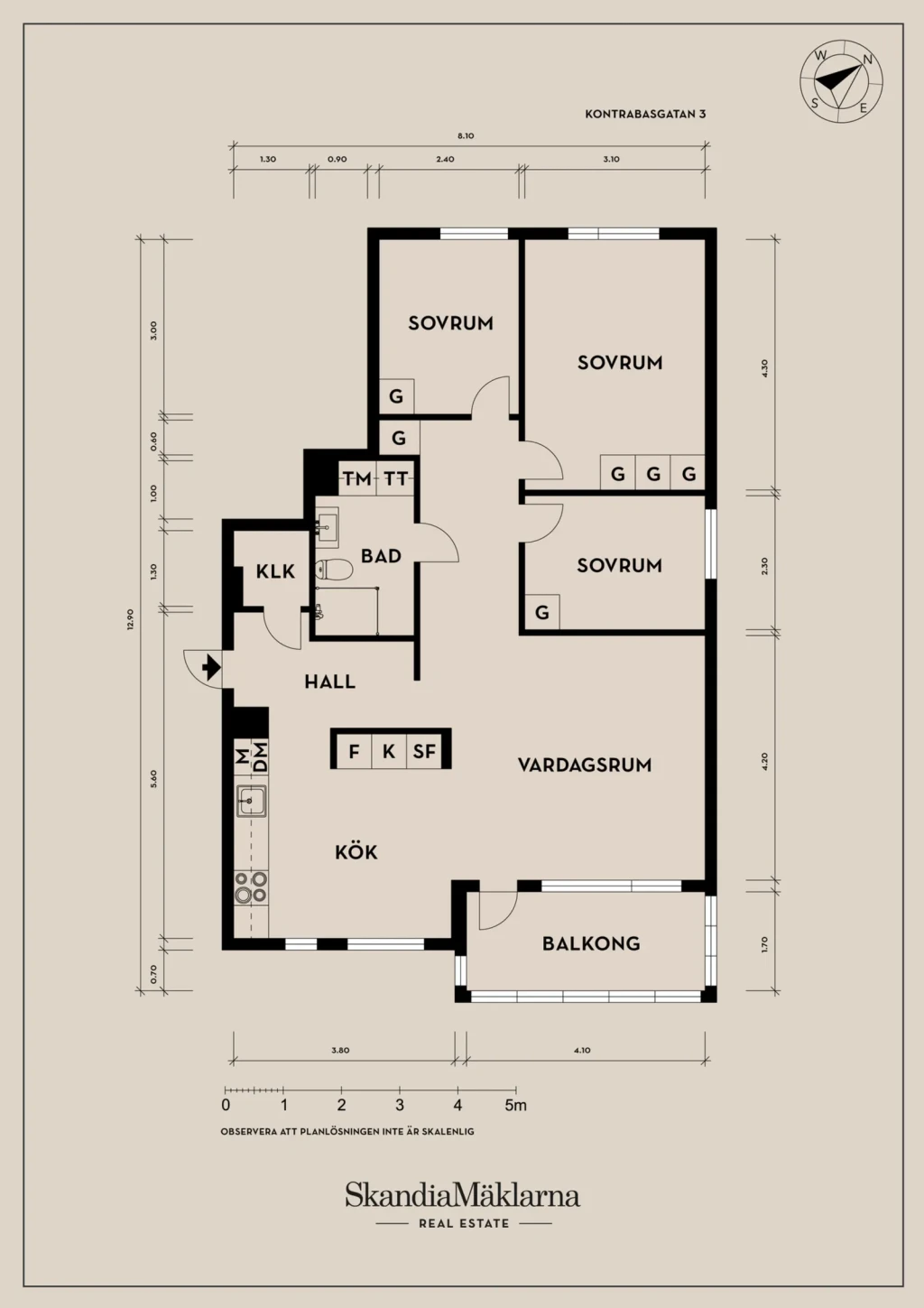 Planritning, Kontrabasgatan 3