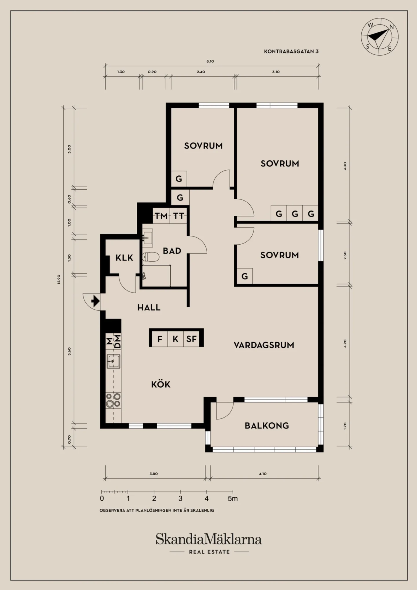 Planritning, Kontrabasgatan 3