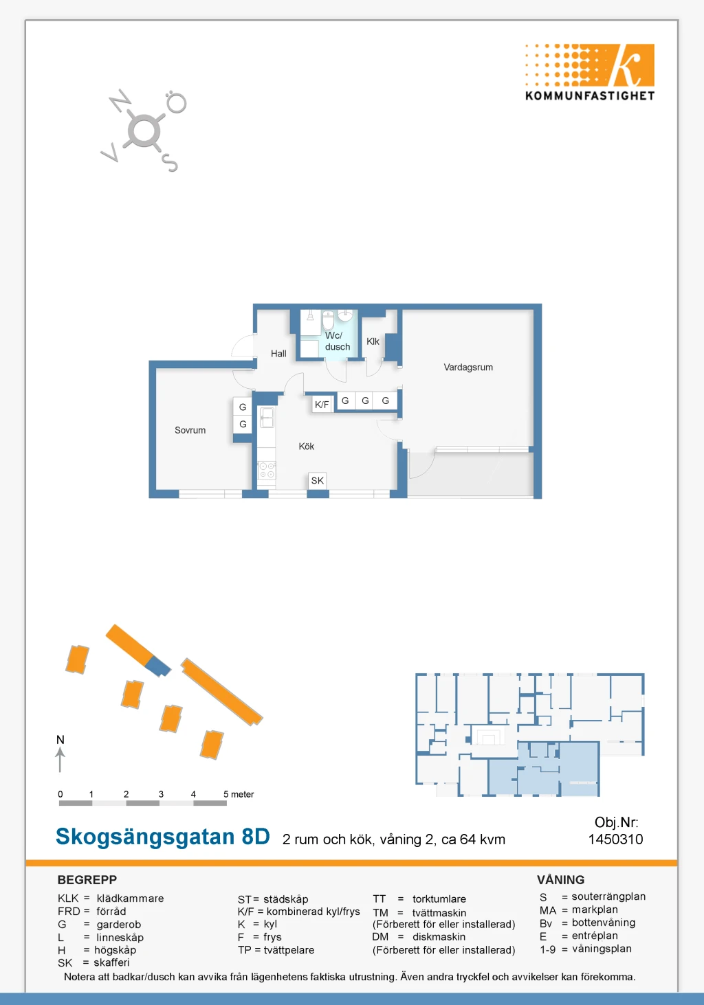 Planritning, Skogsängsgatan 8 D