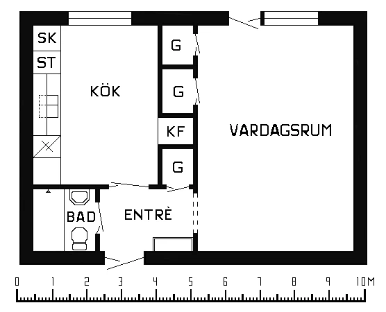 Planritning, Storgatan 90A
