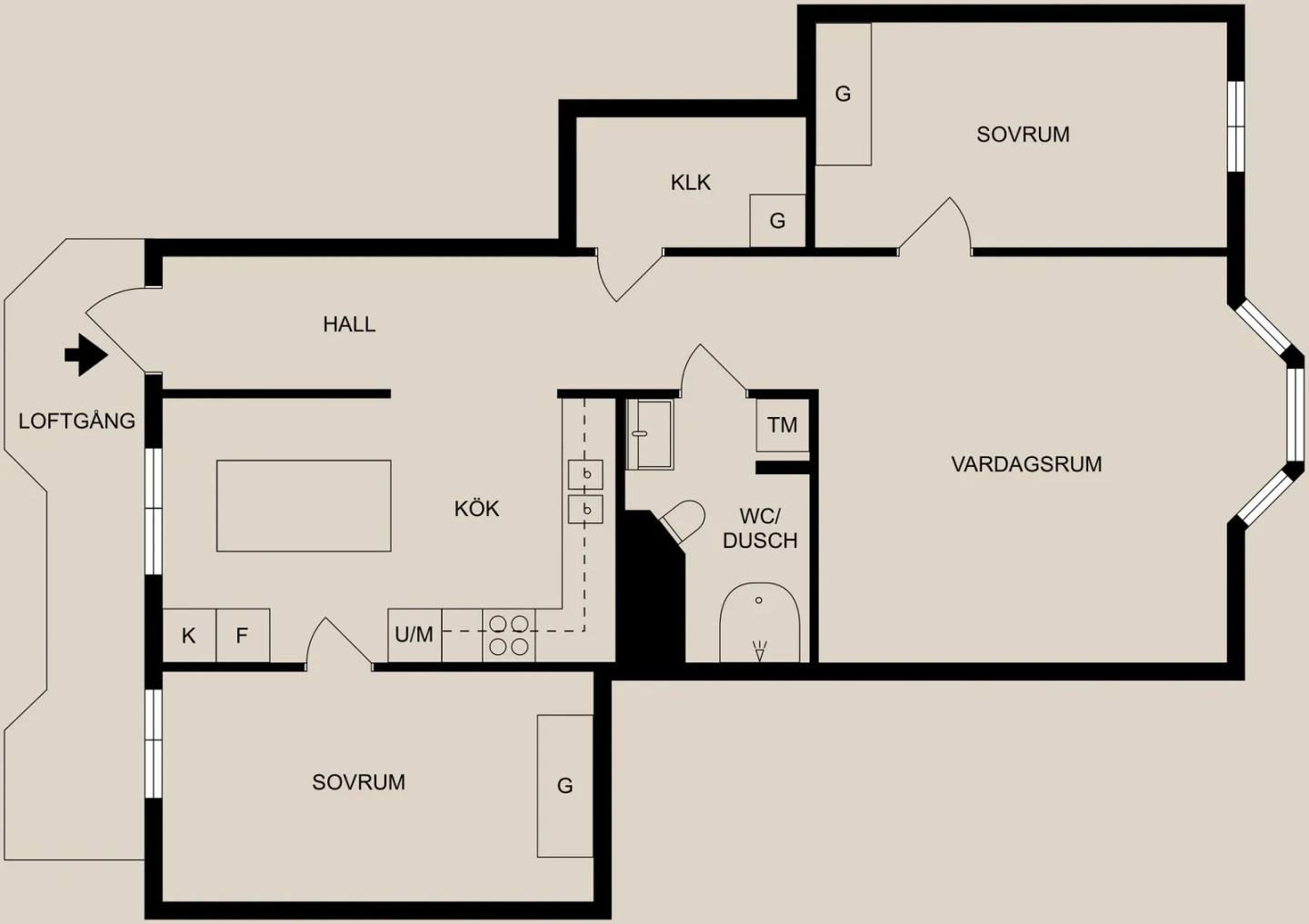 Planritning, Sandgatan 22A