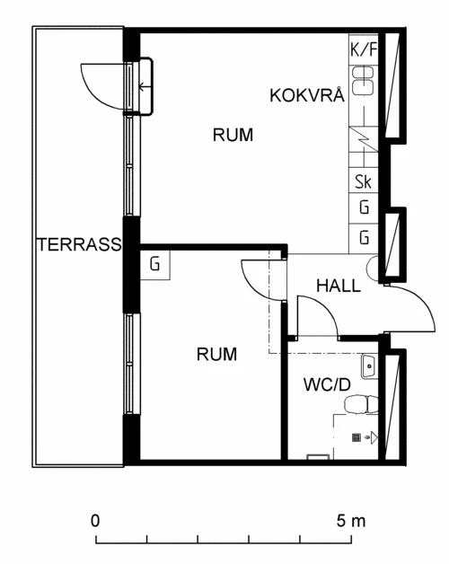 Planritning, Lindholmsallén 39