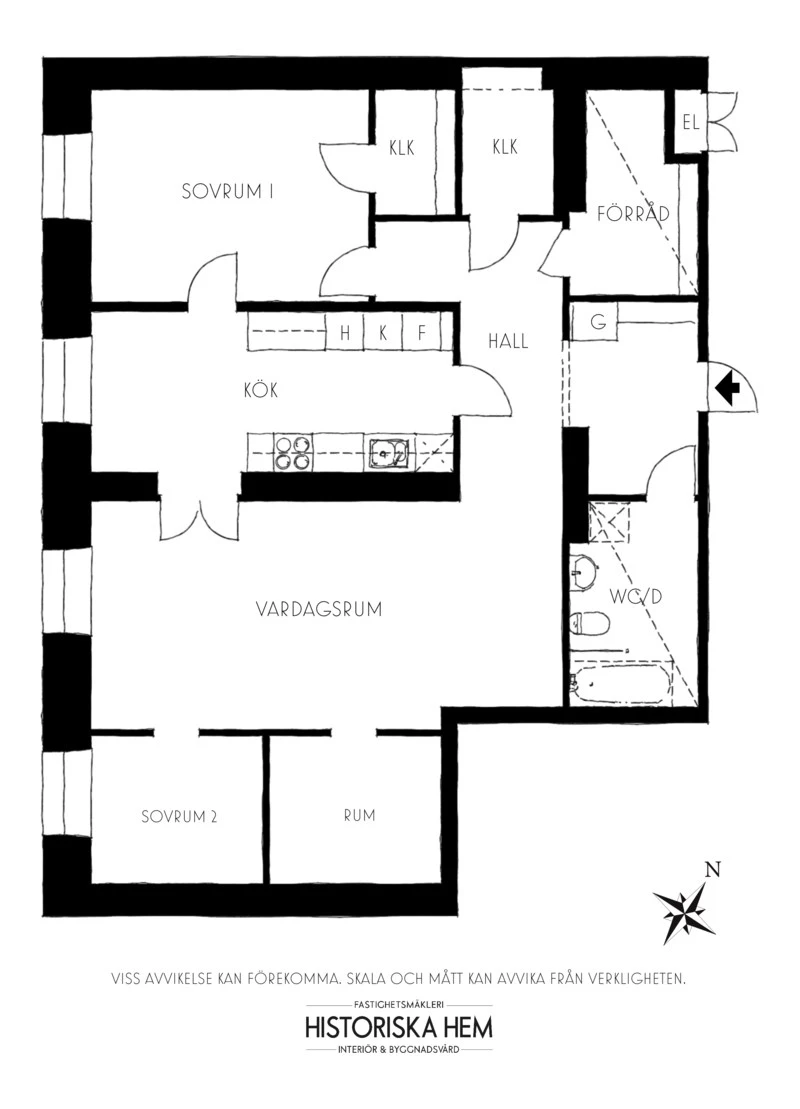Planritning, Stora Kvinns väg 78
