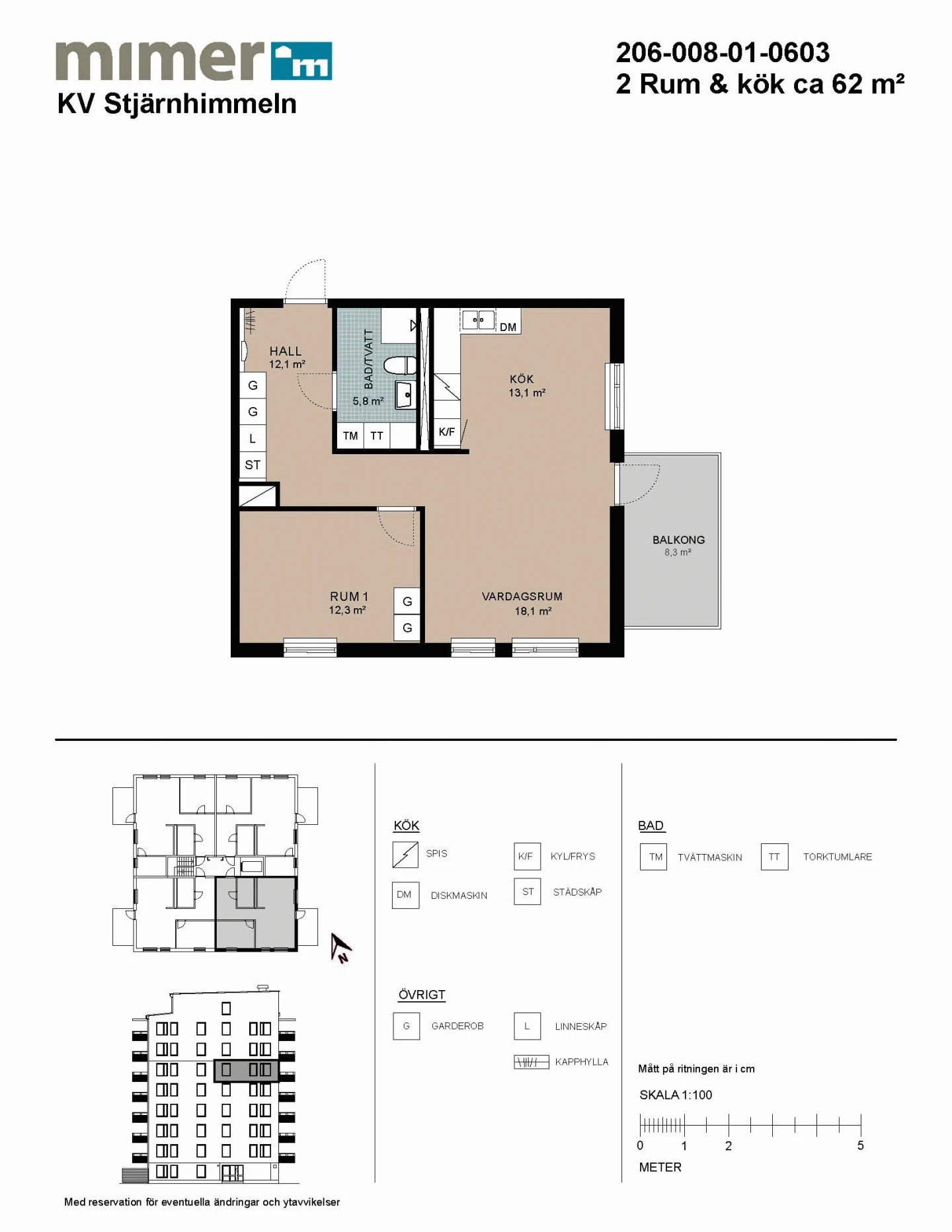 Planritning, Polstjärnegatan 25A