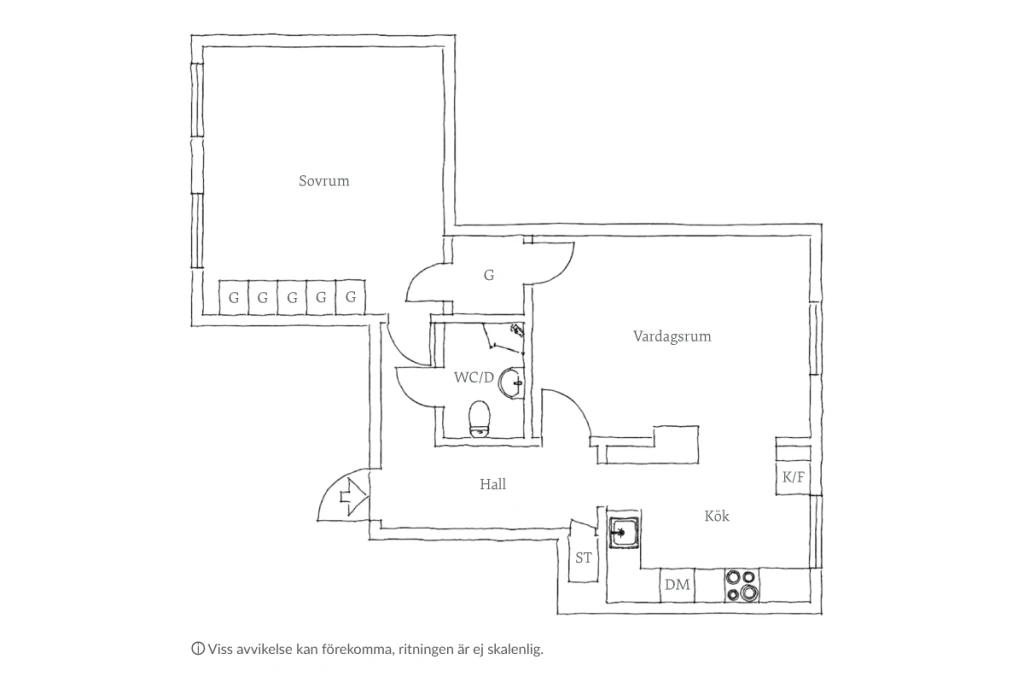 Planritning, Sofiagatan 64K