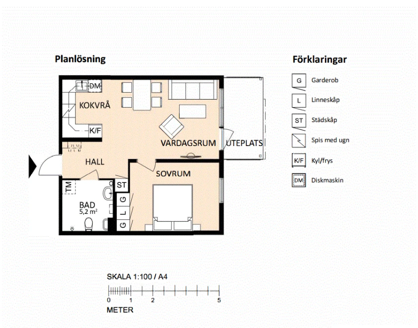 Planritning, Knalltorpsvägen 6