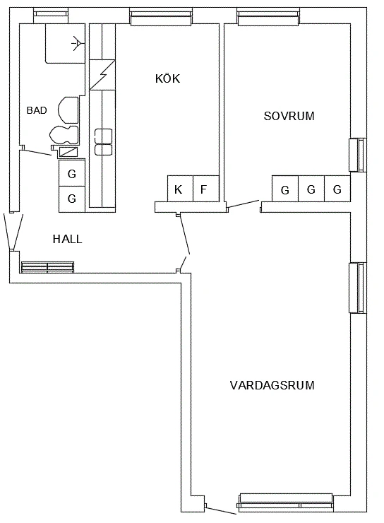 Planritning, Smedsvägen 3 A