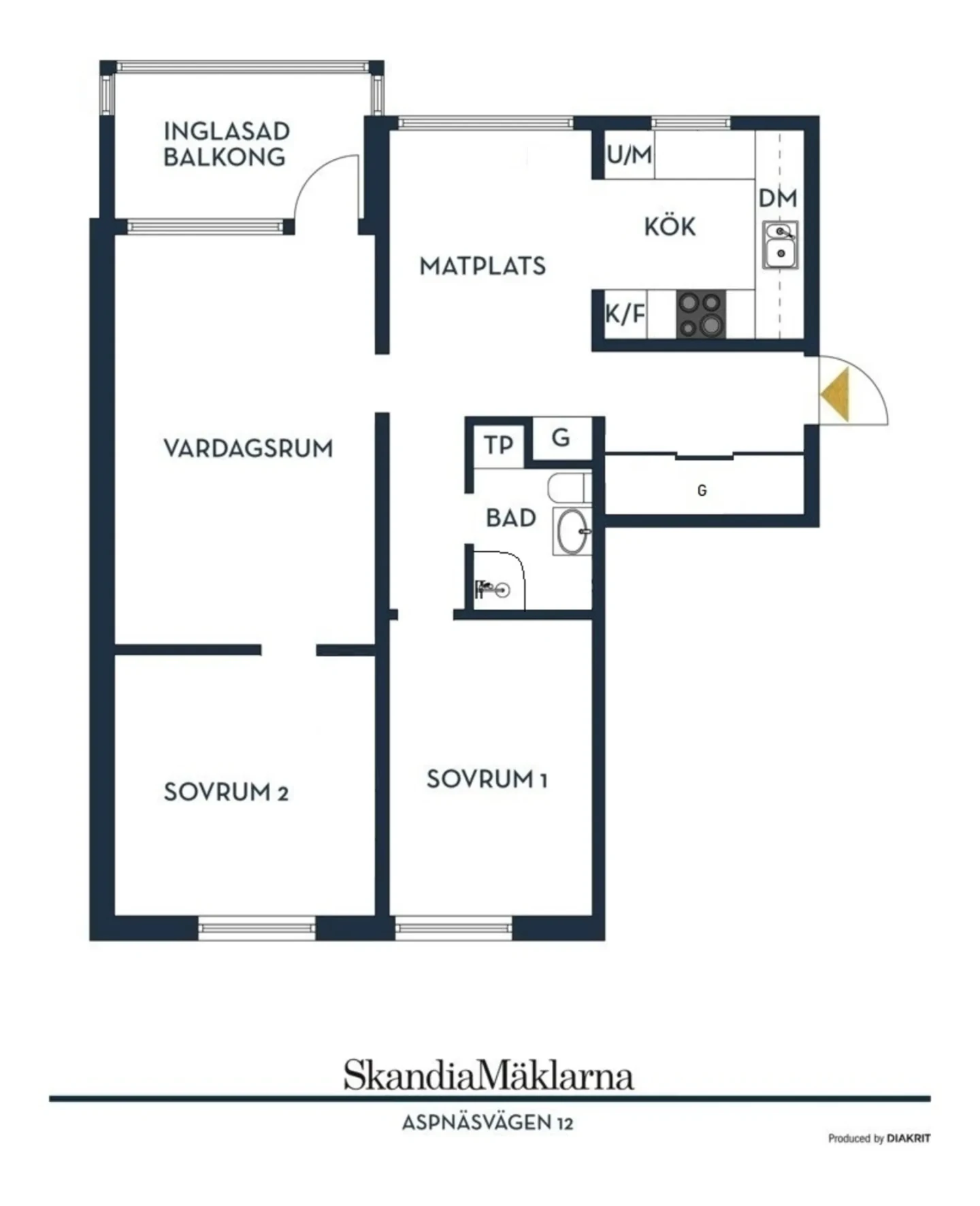Planritning, Aspnäsvägen 16