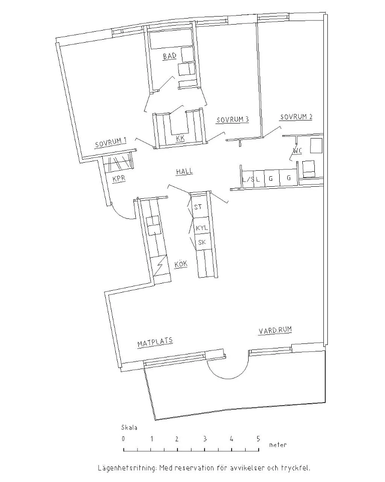 Planritning, Kungsmarksvägen 11A