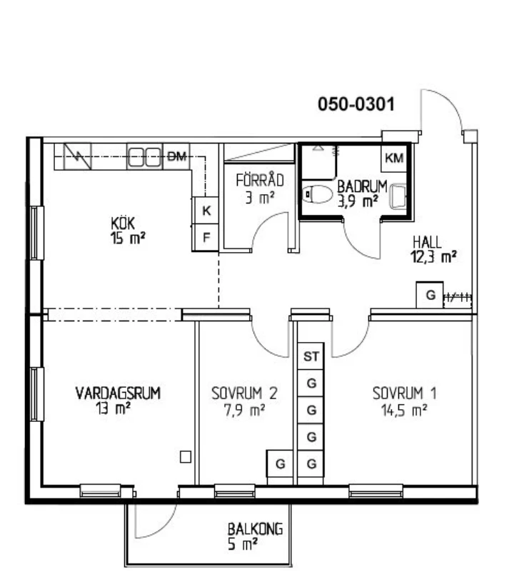 Planritning, Humlegatan 4