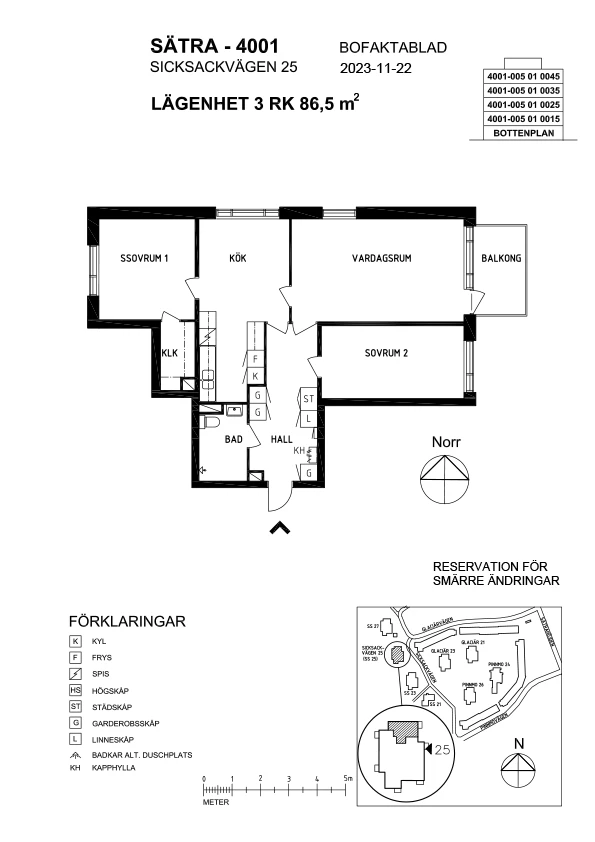 Planritning, Sicksackvägen 25