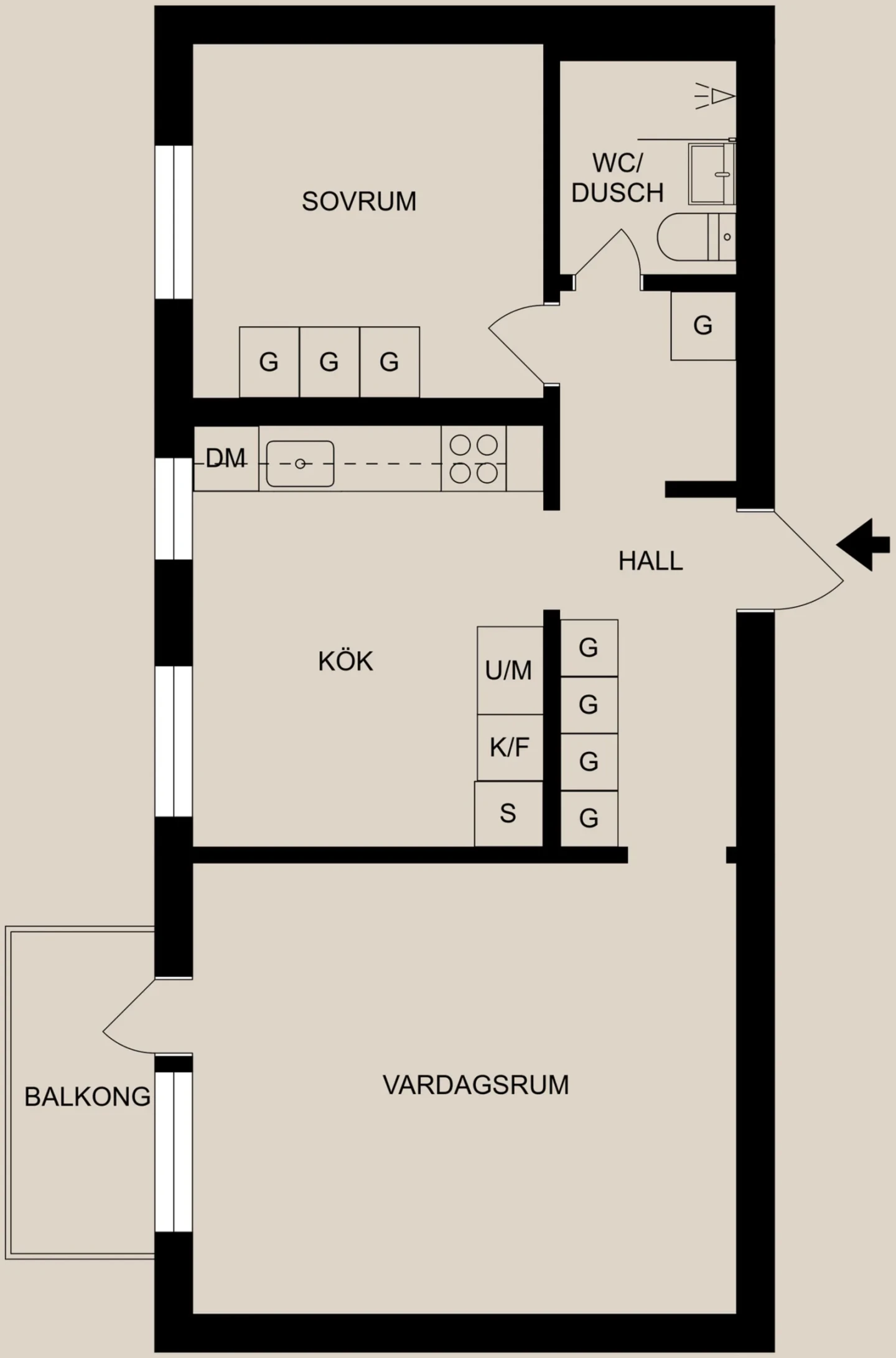 Planritning, Bergslagsgatan 57
