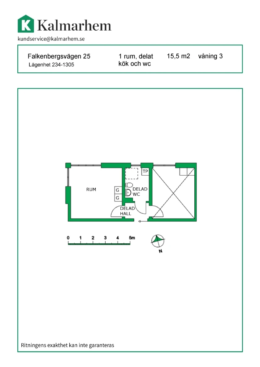 Planritning, Falkenbergsvägen 25