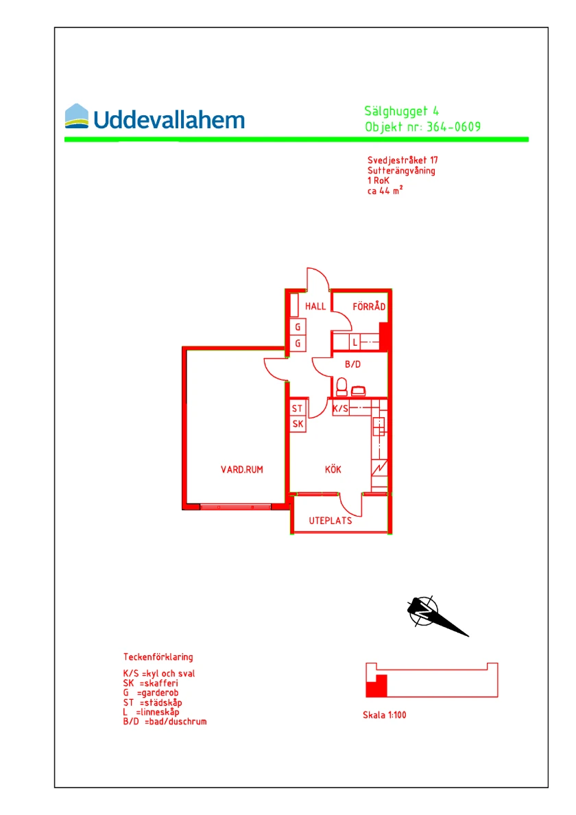 Planritning, Svedjestråket 17