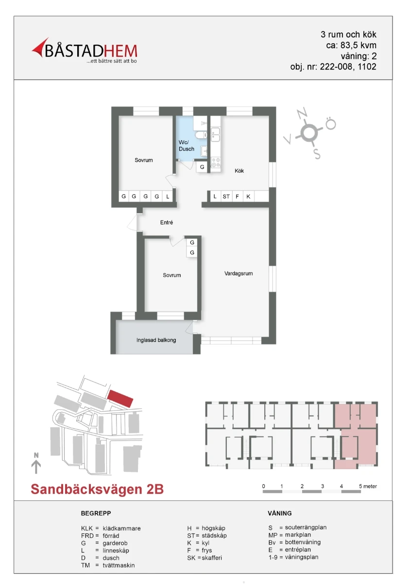 Planritning, Sandbäcksvägen 2B