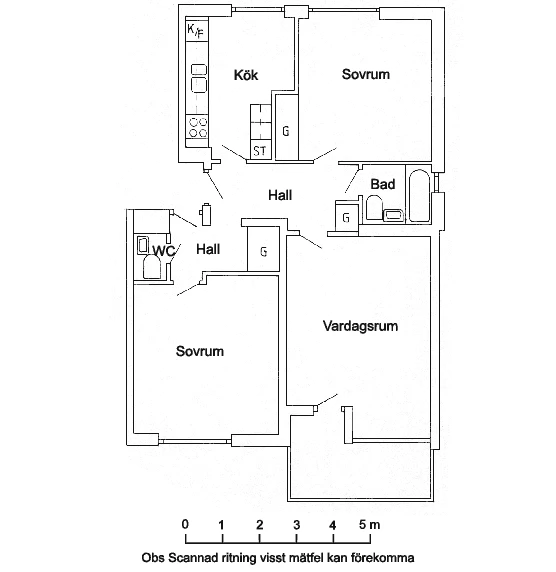 Planritning, Hertings Alle 5B