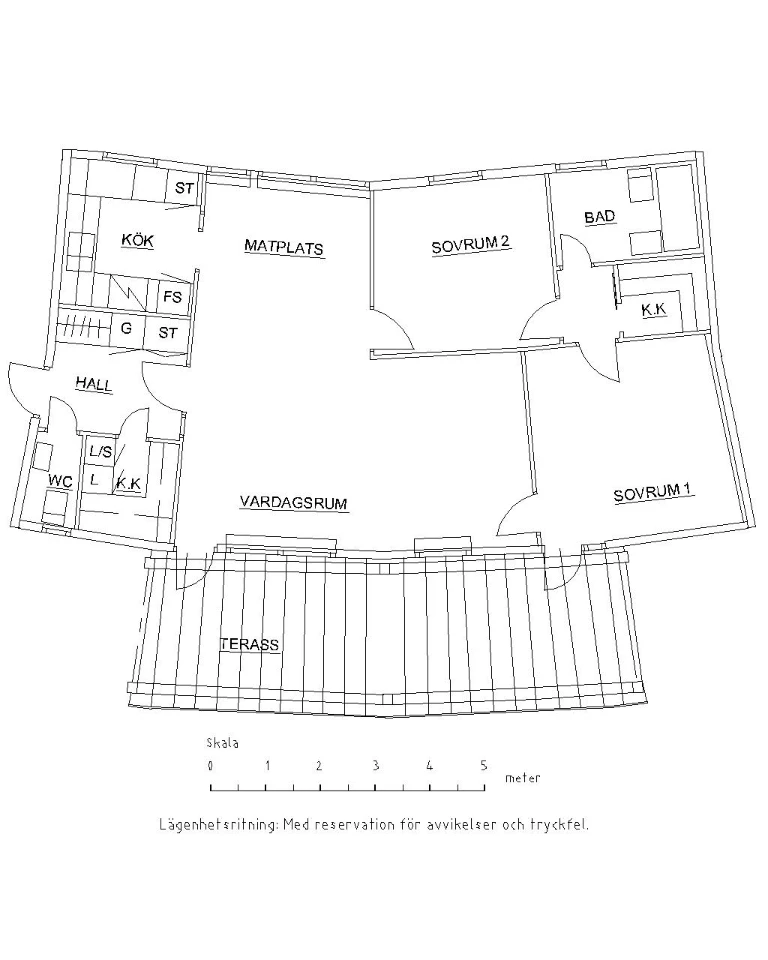 Planritning, Kungsmarksvägen 37B