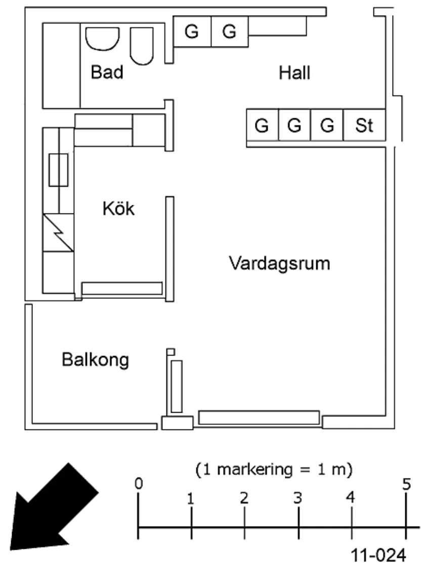 Planritning, Tingsgatan 20A