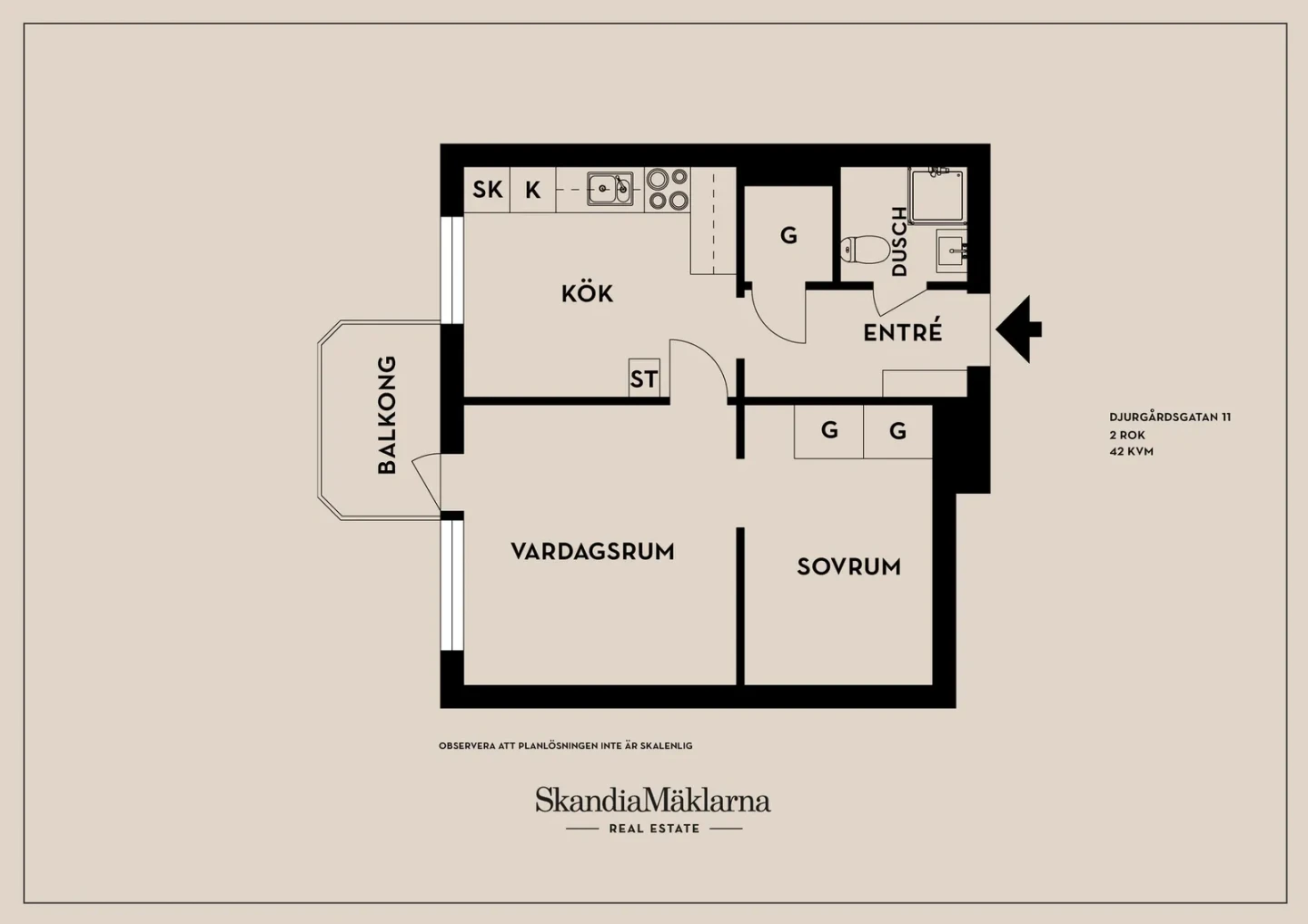 Planritning, Djurgårdsgatan 11