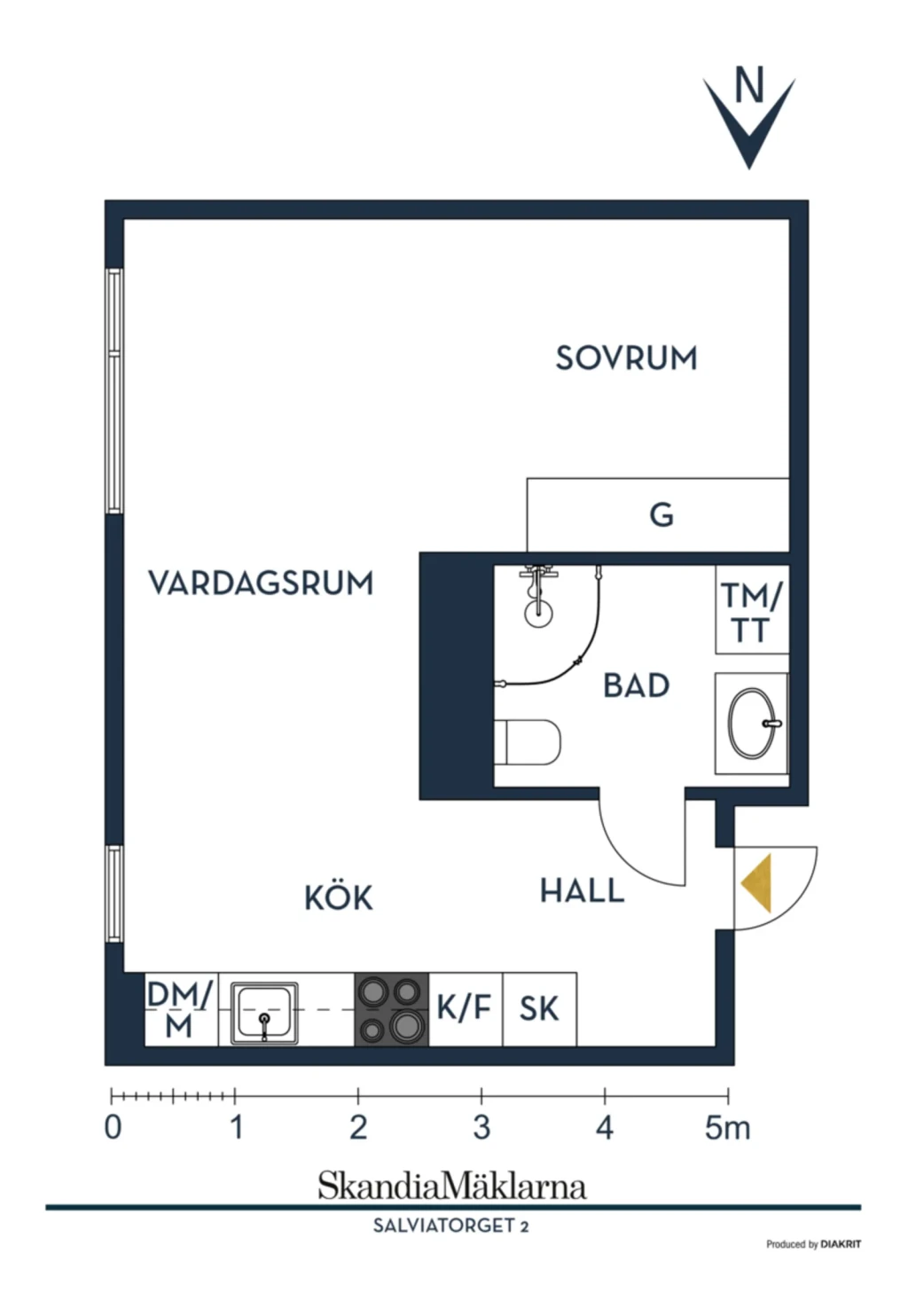 Planritning, Salviatorget 2