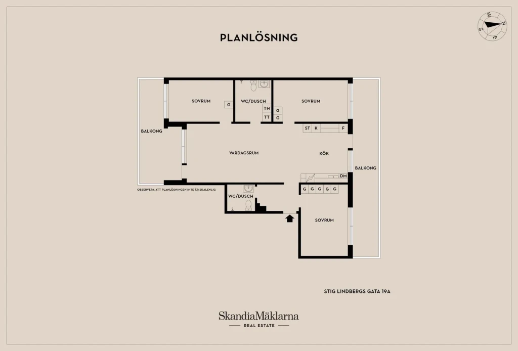 Planritning, Stig Lindbergs gata 19A