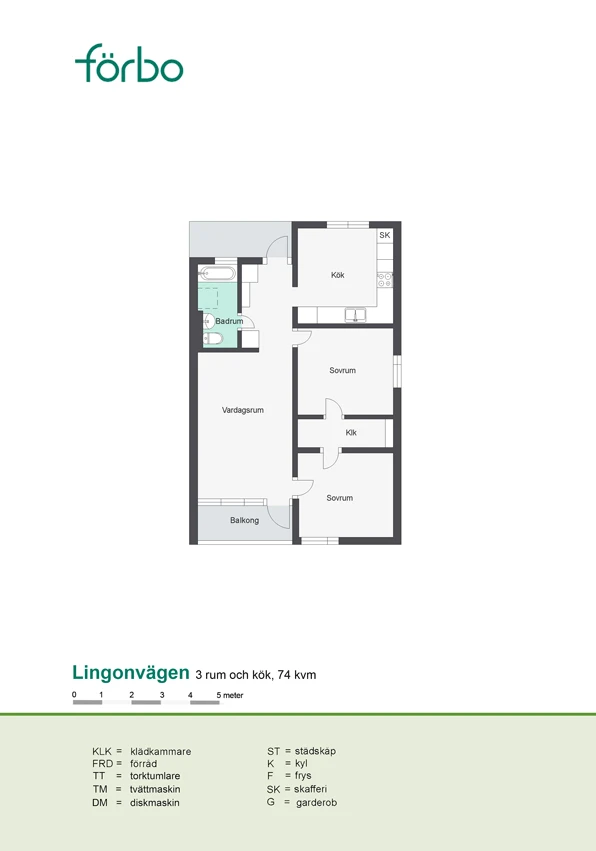 Planritning, Lingonvägen 10M